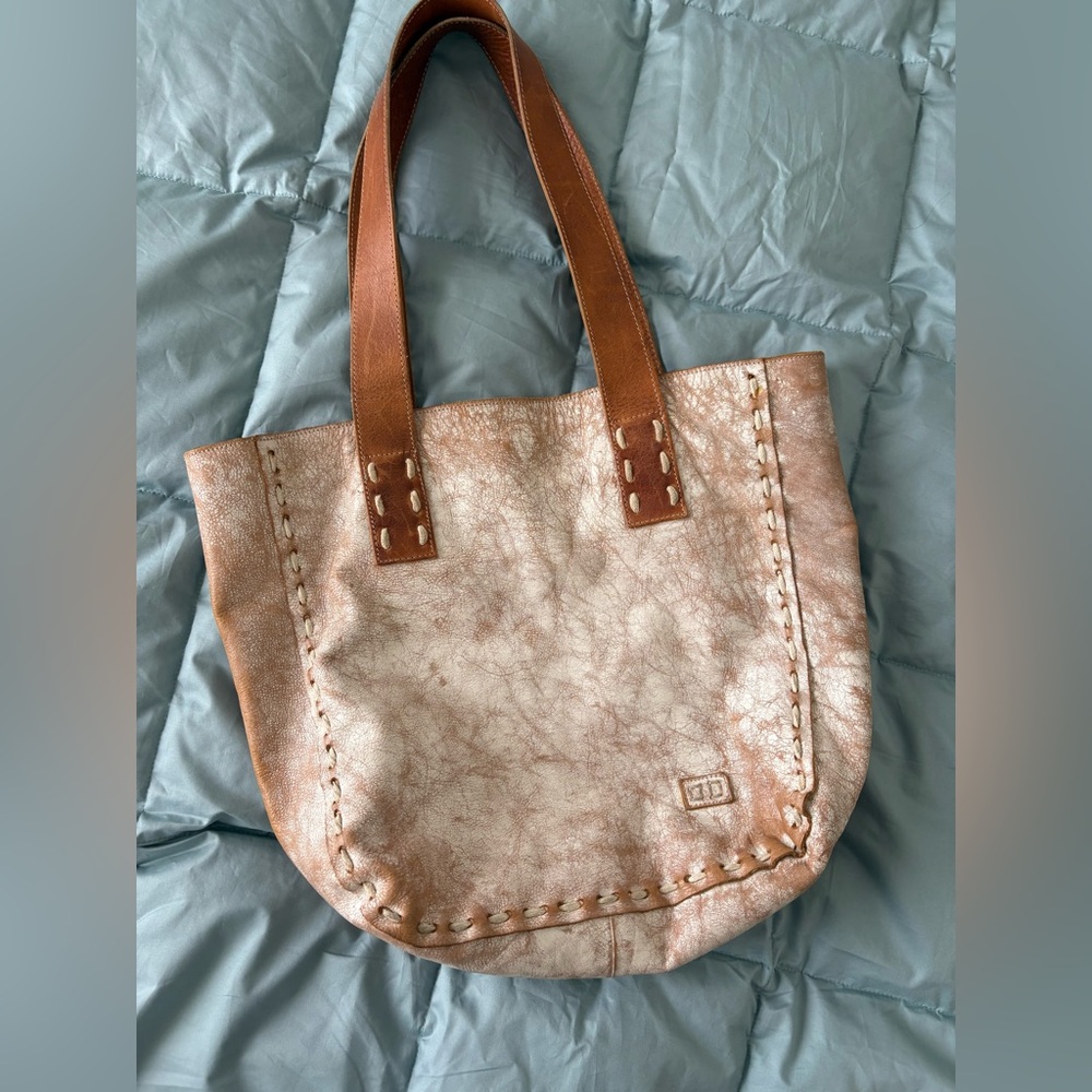 BED|STU “Stevie” Tan and Cream Tote Bag